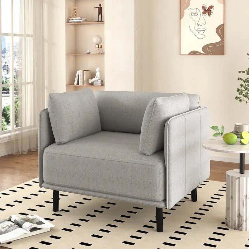 Fauteuil de salon en similicuir