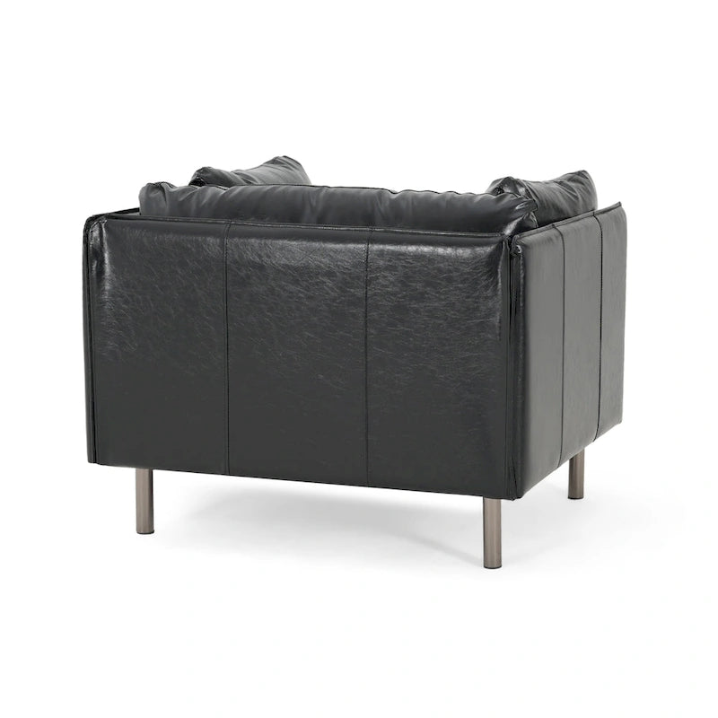 Fauteuil de salon en similicuir