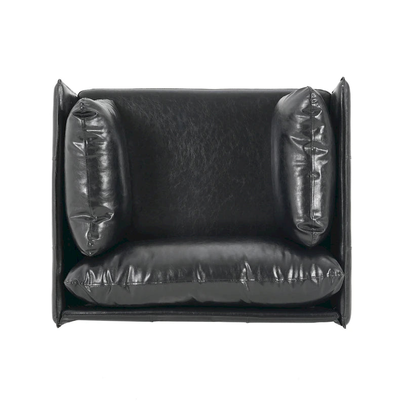 Fauteuil de salon en similicuir
