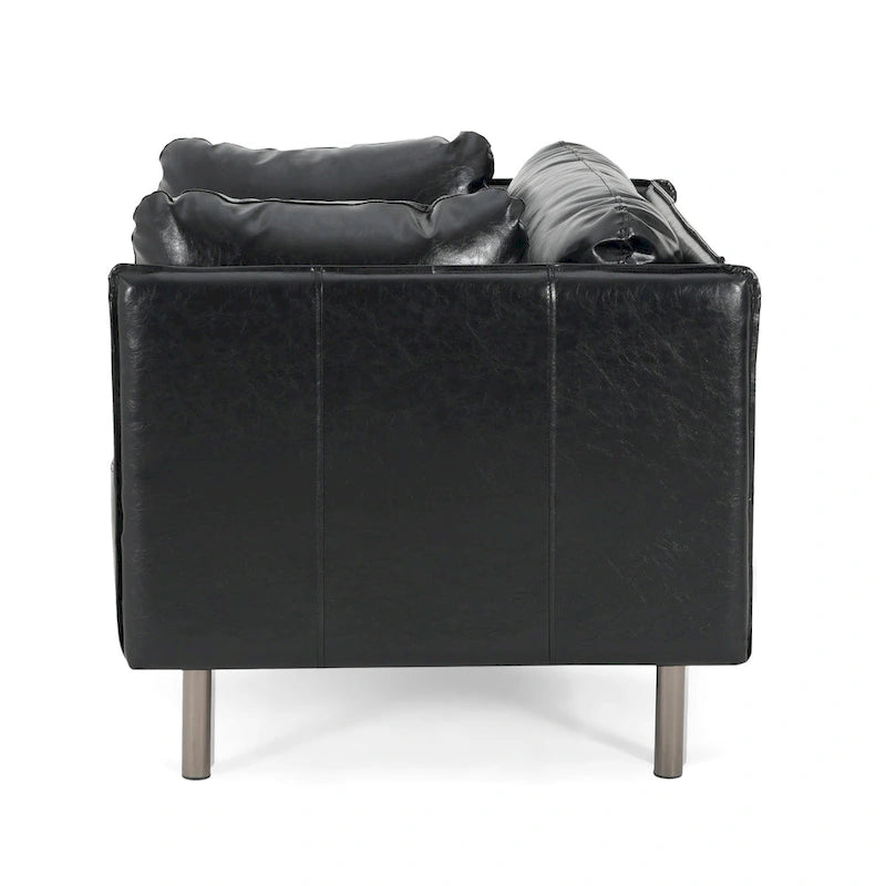 Fauteuil de salon en similicuir