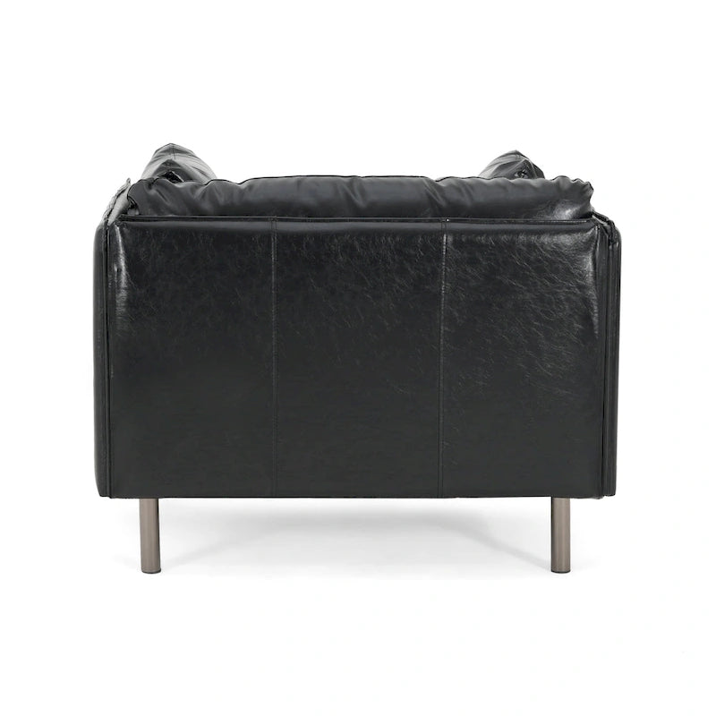 Fauteuil de salon en similicuir