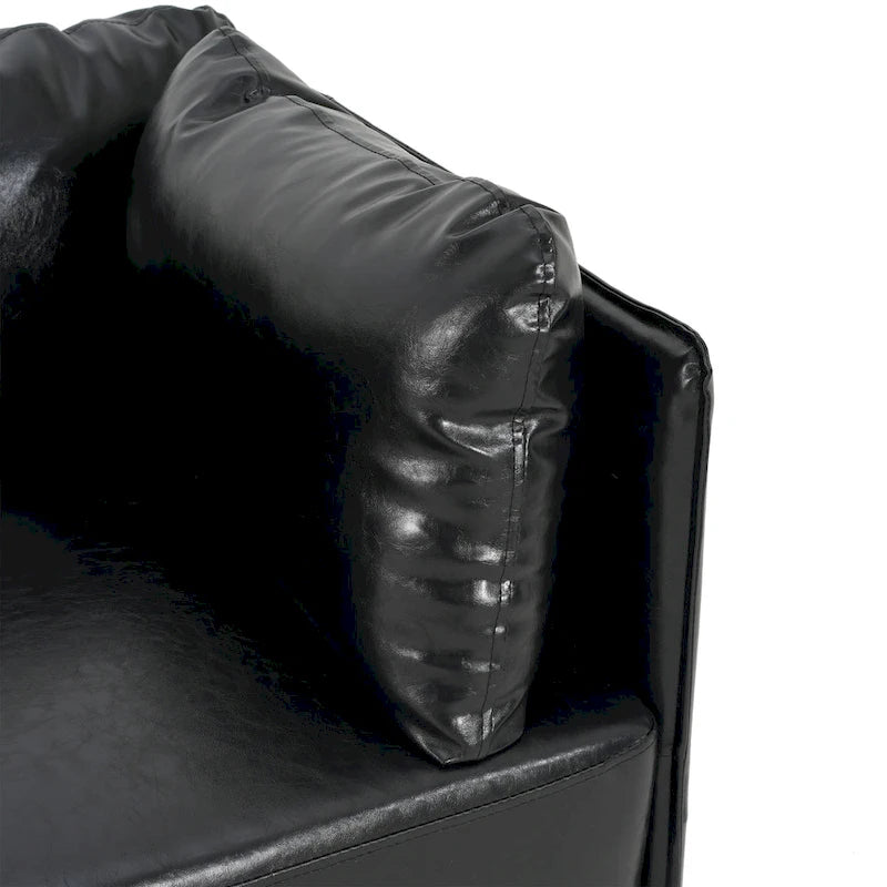 Fauteuil de salon en similicuir