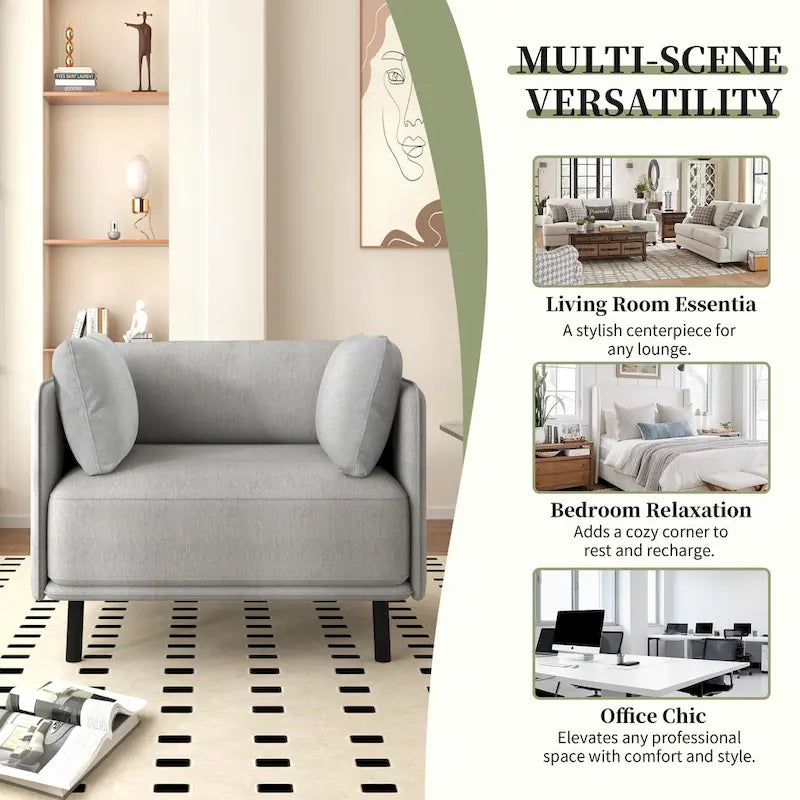 Fauteuil de salon en similicuir