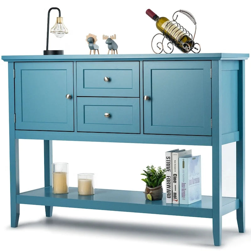 Buffet de salle à manger, table console en bois