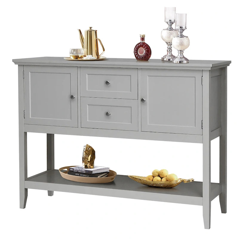 Buffet de salle à manger, table console en bois