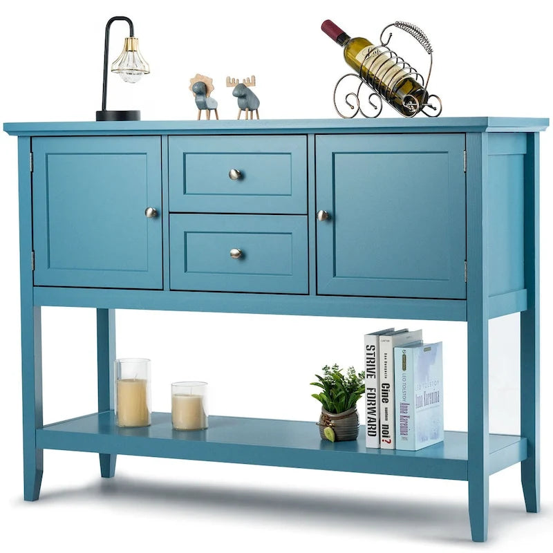 Buffet de salle à manger, table console en bois