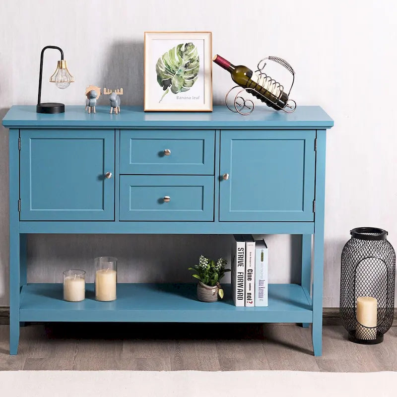 Buffet de salle à manger, table console en bois