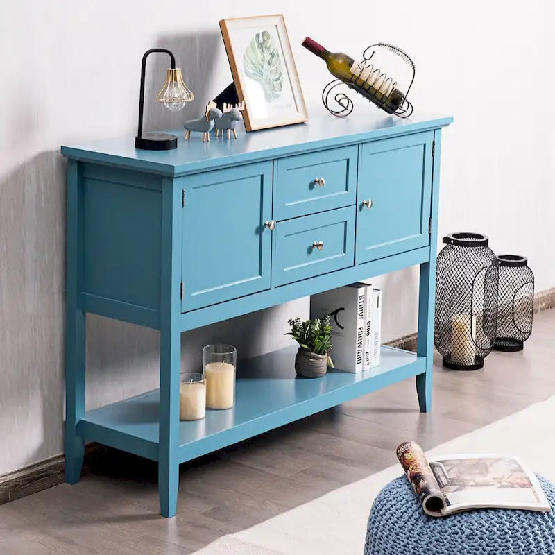 Buffet de salle à manger, table console en bois