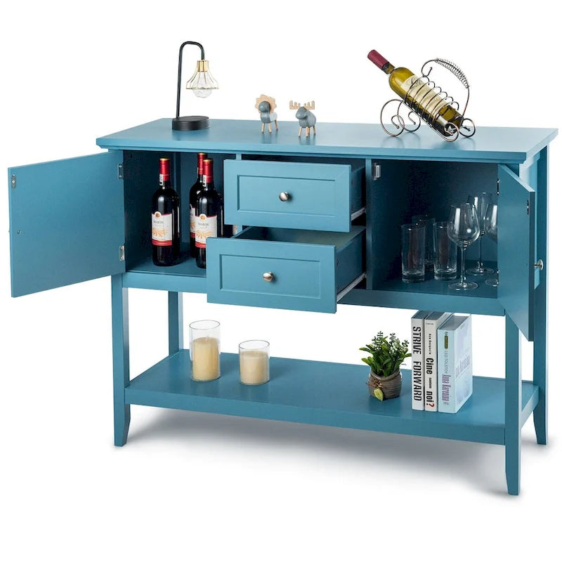 Buffet de salle à manger, table console en bois