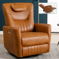 Fauteuil inclinable avec pivotement à 270°, mouvement de bascule, coussin de soutien lombaire et cervical, ports USB et Type-C