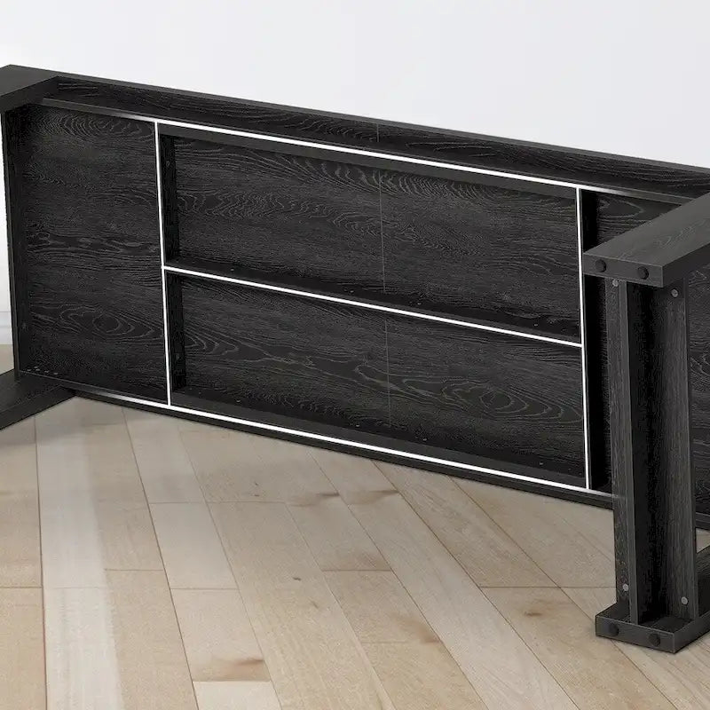 Table de salle à manger extra longue en bois de 220 cm pour 6-8 personnes