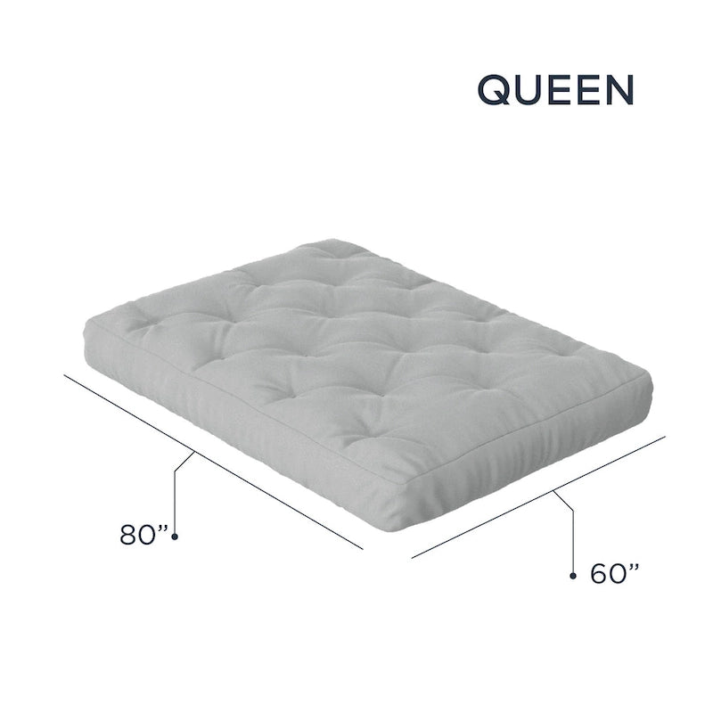 Matelas de futon en mousse à mémoire de forme 10 pouces, taille Queen