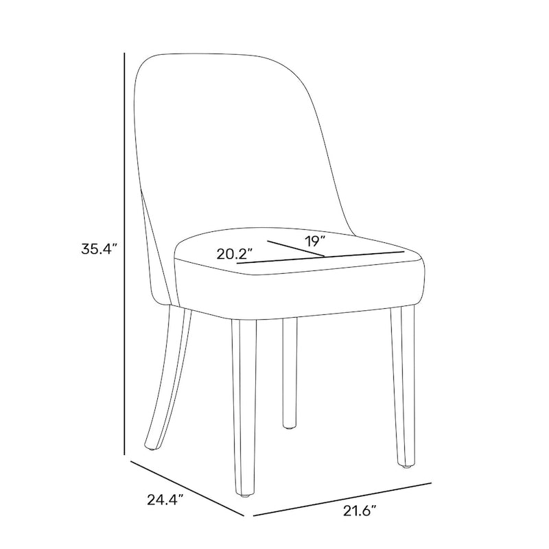 Chaise d'appoint rembourrée en boucle résistante à l'eau et aux taches avec cadre en bois massif et siège en mousse