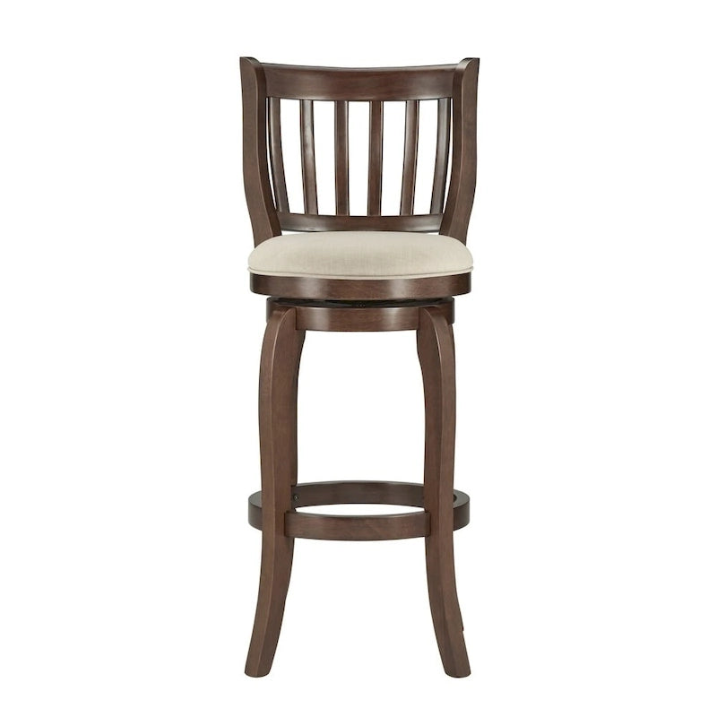 Tabouret de bar pivotant à dossier haut 74 cm Modern Linen