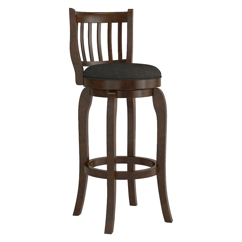 Tabouret de bar pivotant à dossier haut 74 cm Modern Linen