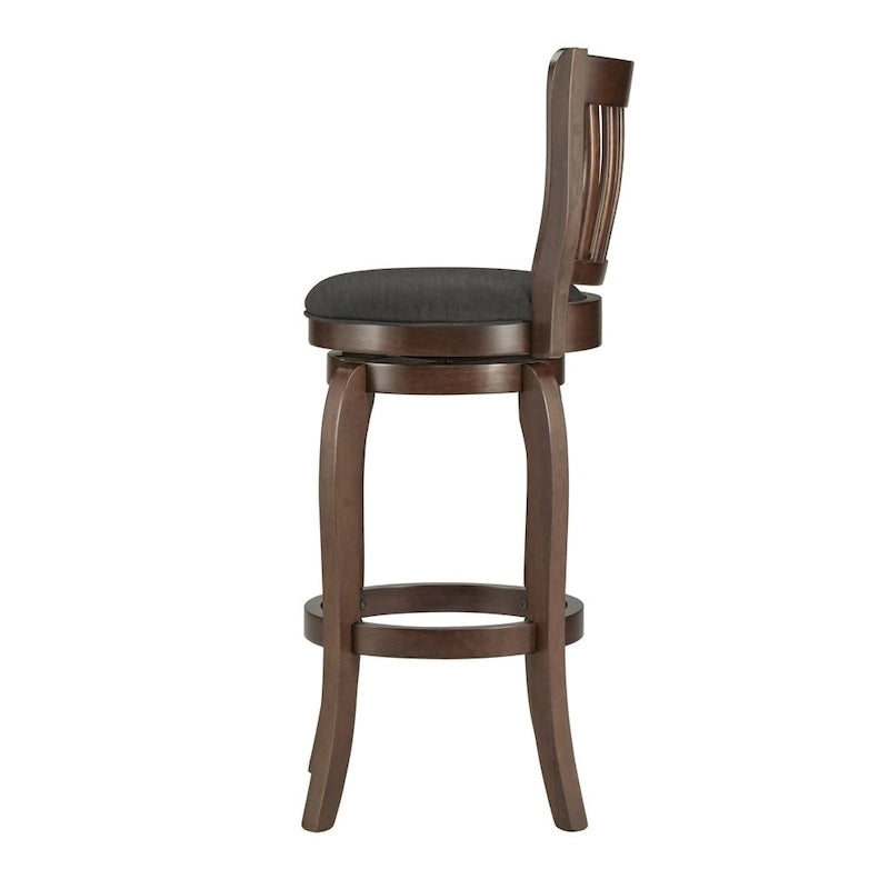 Tabouret de bar pivotant à dossier haut 74 cm Modern Linen
