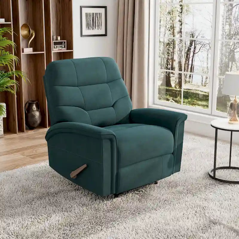 Fauteuil inclinable en microfibres bleu moyen Wall Hugger