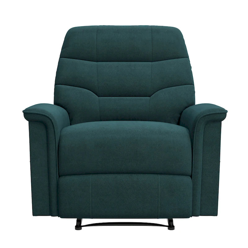 Fauteuil inclinable en microfibres bleu moyen Wall Hugger