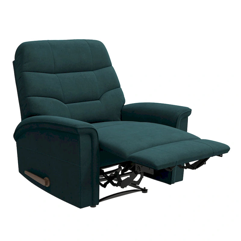 Fauteuil inclinable en microfibres bleu moyen Wall Hugger