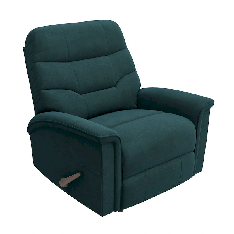 Fauteuil inclinable en microfibres bleu moyen Wall Hugger