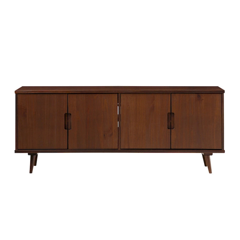 Meuble TV en bois massif de style Mid-Century Modern