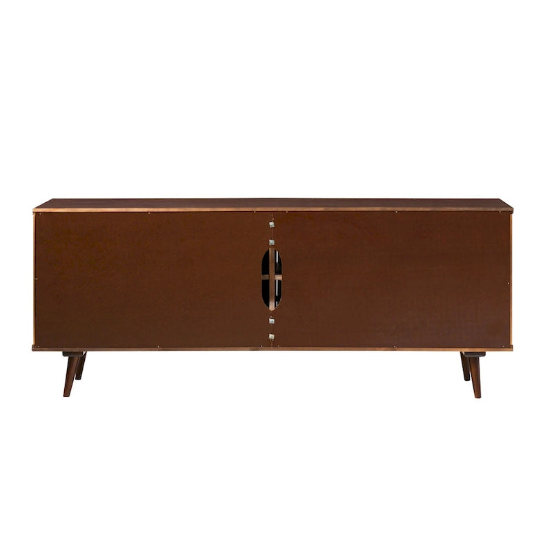 Meuble TV en bois massif de style Mid-Century Modern