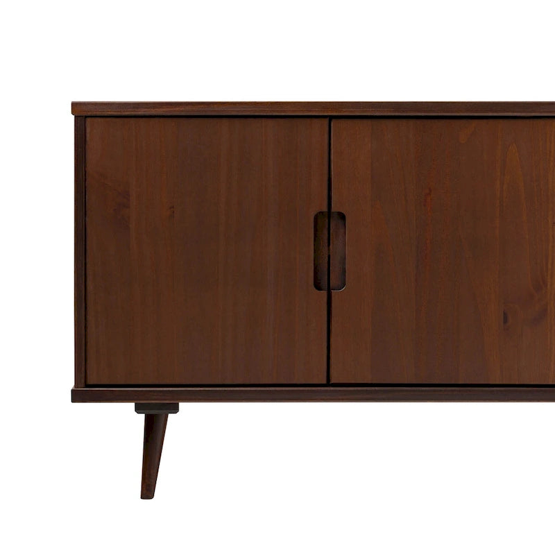 Meuble TV en bois massif de style Mid-Century Modern