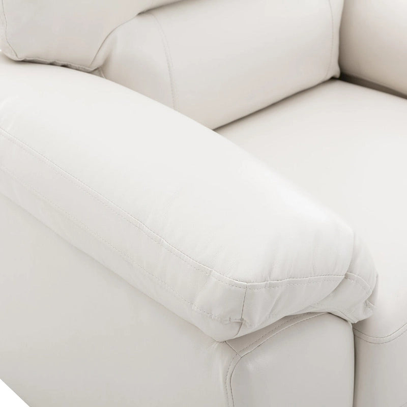 Fauteuils d'appoint rembourrés en similicuir pour le salon