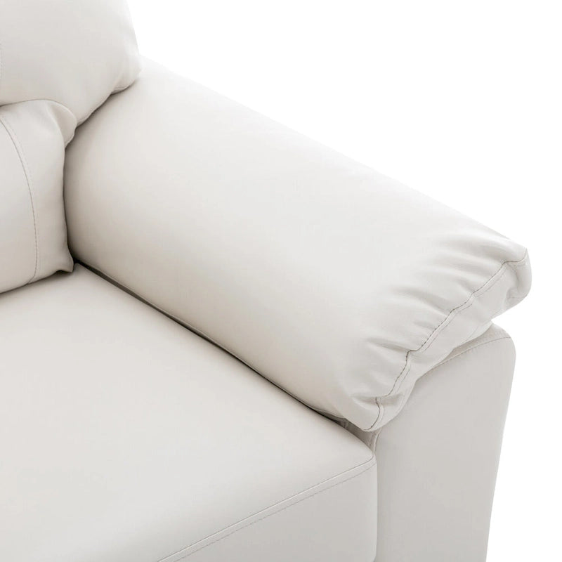 Fauteuils d'appoint rembourrés en similicuir pour le salon