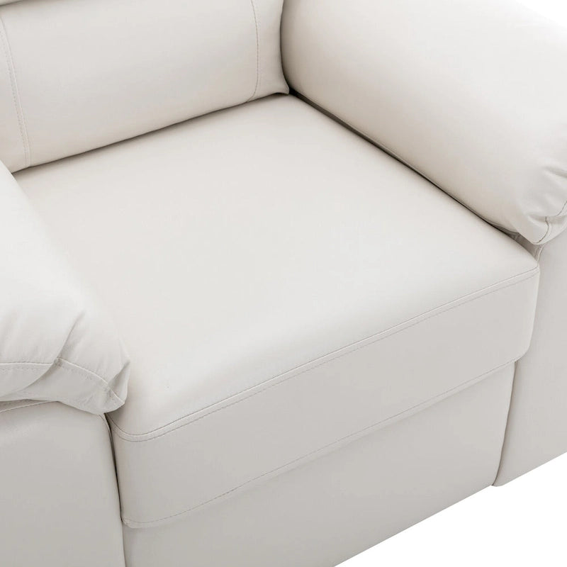 Fauteuils d'appoint rembourrés en similicuir pour le salon
