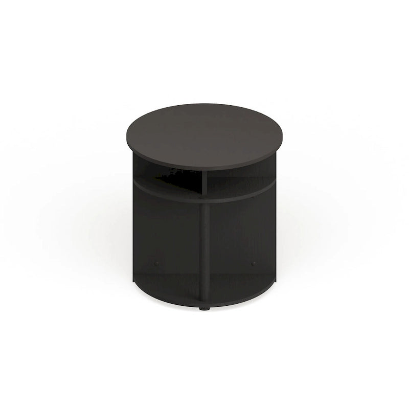 Table basse ovale en noyer
