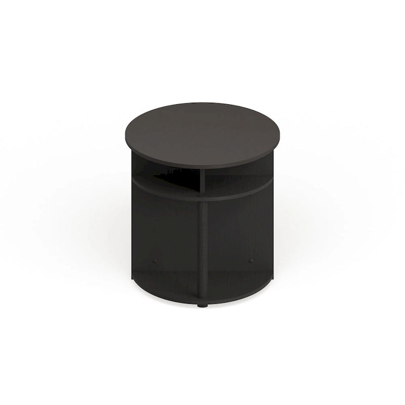 Table basse ovale en noyer