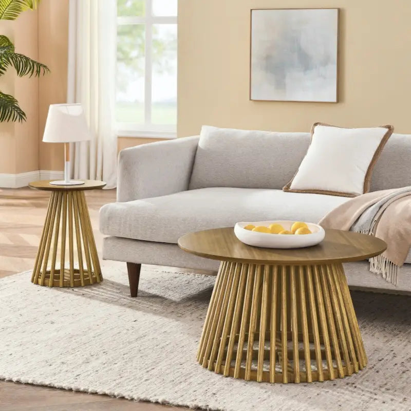 Table basse en bois massif pour salon