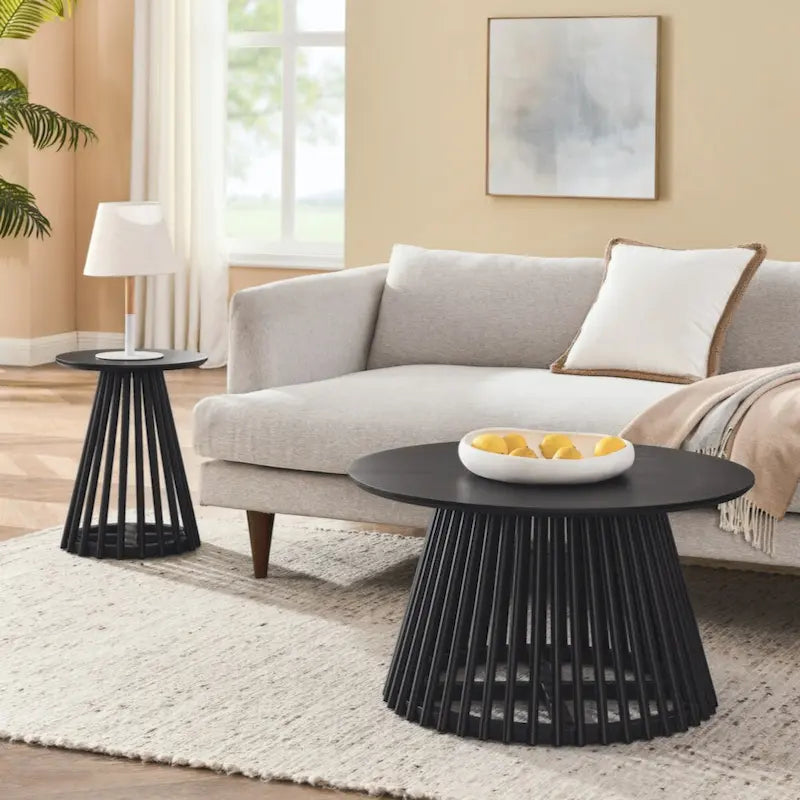 Table basse en bois massif pour salon