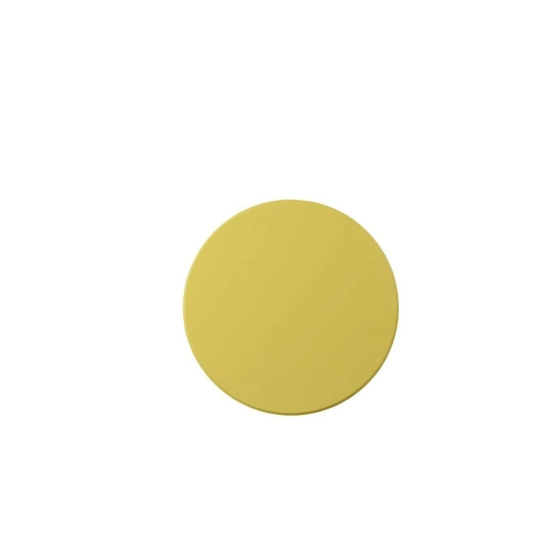 22 Table d'appoint piédestal ronde en bois jaune - 17